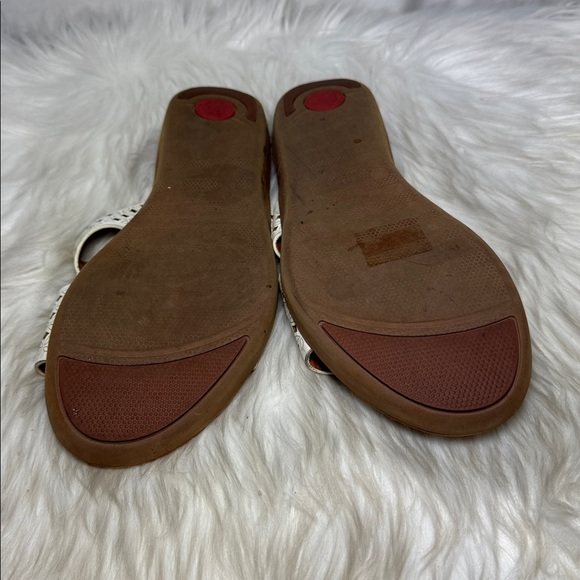 Fitflop H-Bar Women's White Sandals Sz 11 - Picture 6 of 7